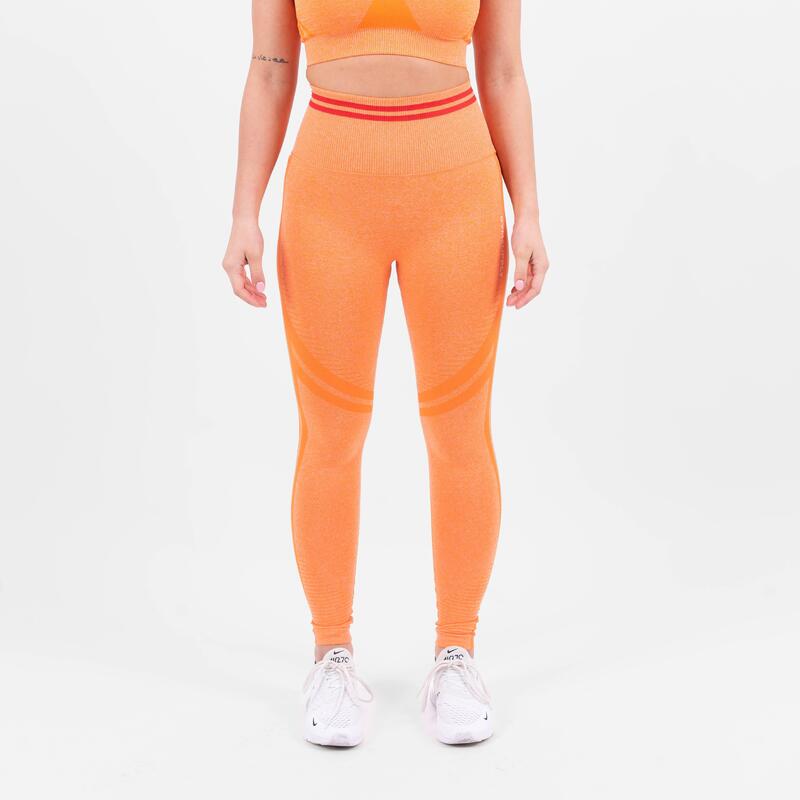 Contour seamless scrunch leggings Dames - Oranje