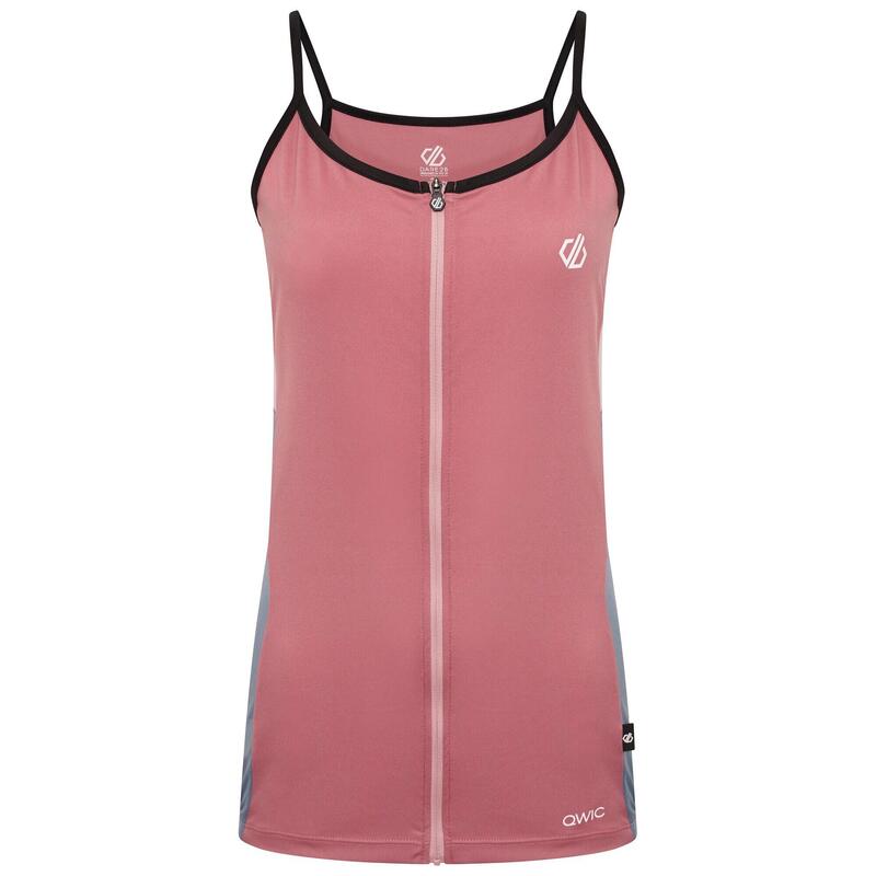 Regale II fitnessvest met volledige rits in het midden voor dames - Roze