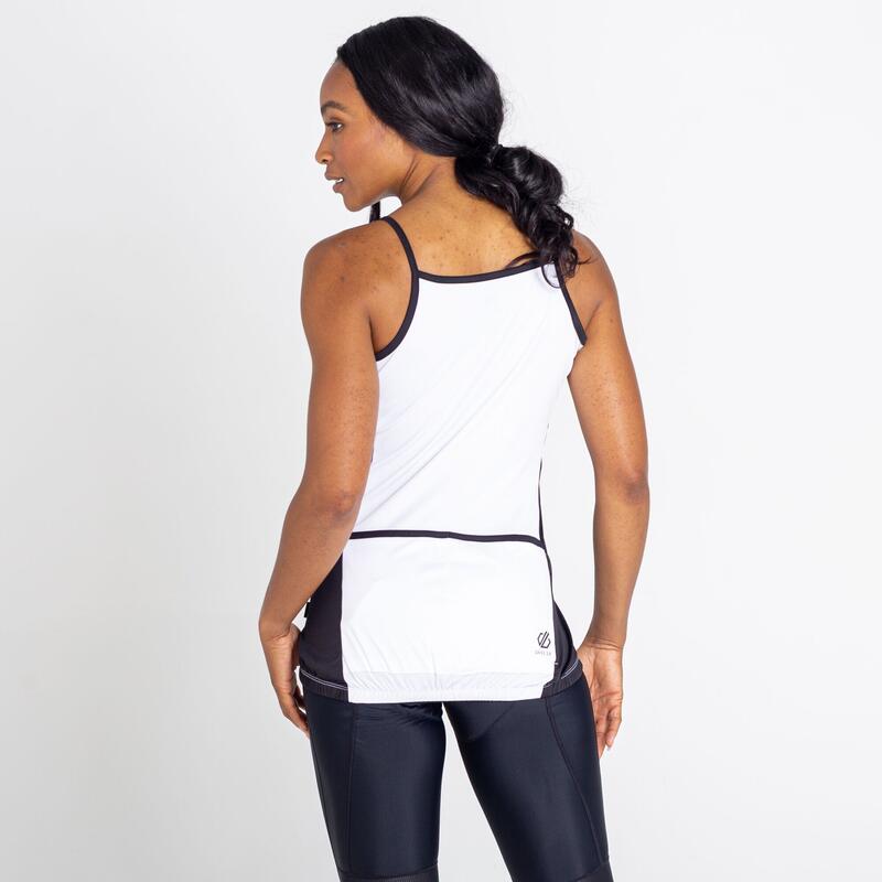 Regale II Gilet de fitness zip au milieu pour femme - Blanc