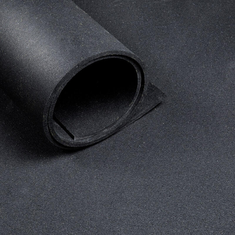 Suelo deportivo - Por metro - Ancho 1,25 m - Espesor 12 mm - Negro