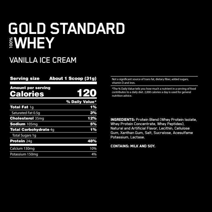 Gold Standard Whey 2lbs - Vanilla Ice cream