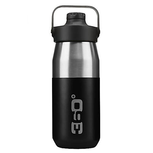 Vacuum Insulated Stainless Wide Mouth Water Bottle 550 ML - Black