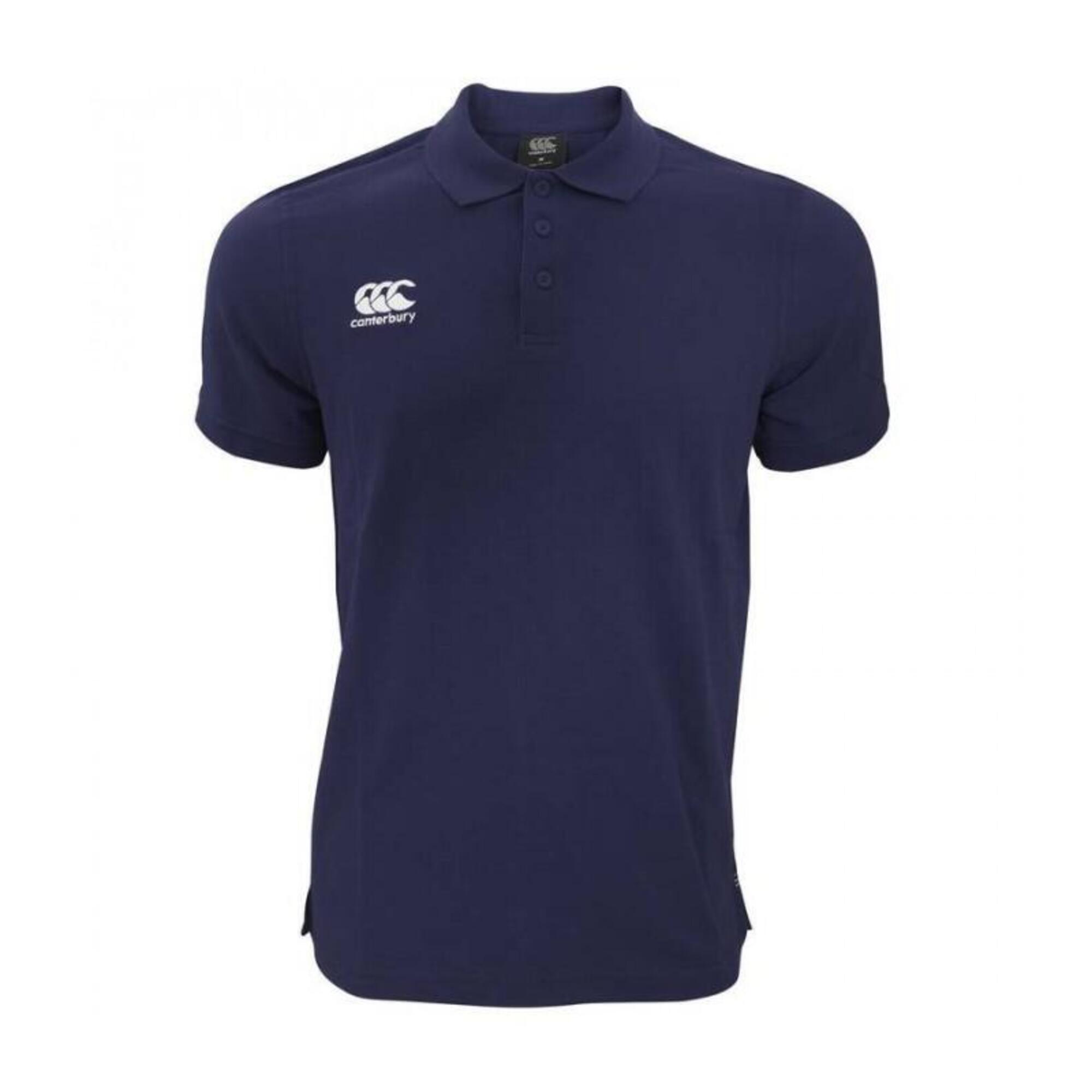 CANTERBURY WAIMAK POLO SHIRT, NAVY 1/4