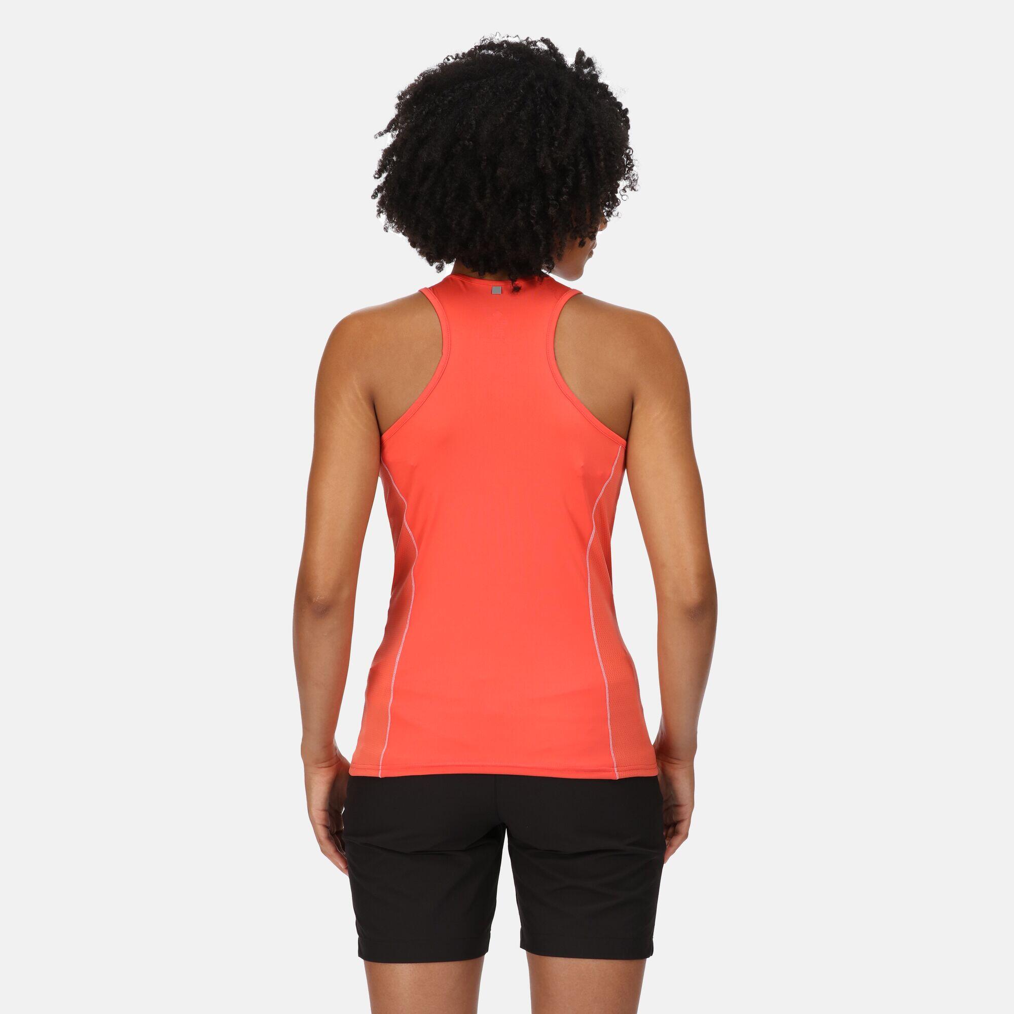 Varey Women's Fitness Gym Vest - Neon Peach 2/5