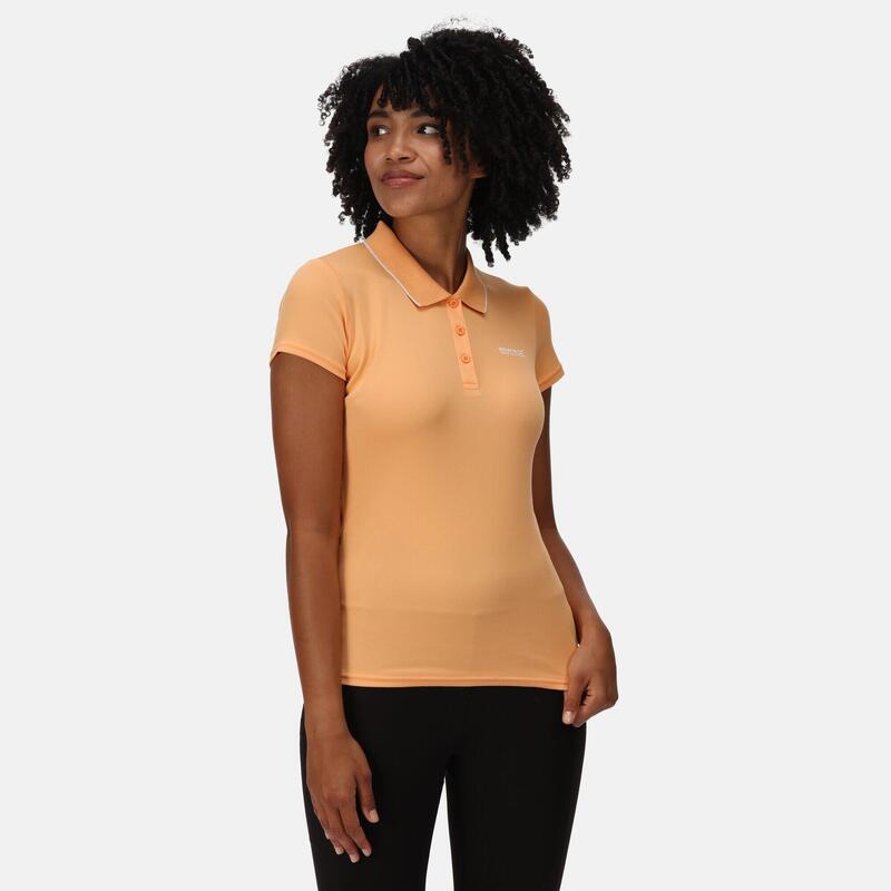 Maverik V T-shirt de marche à manches courtes pour femme - Orange
