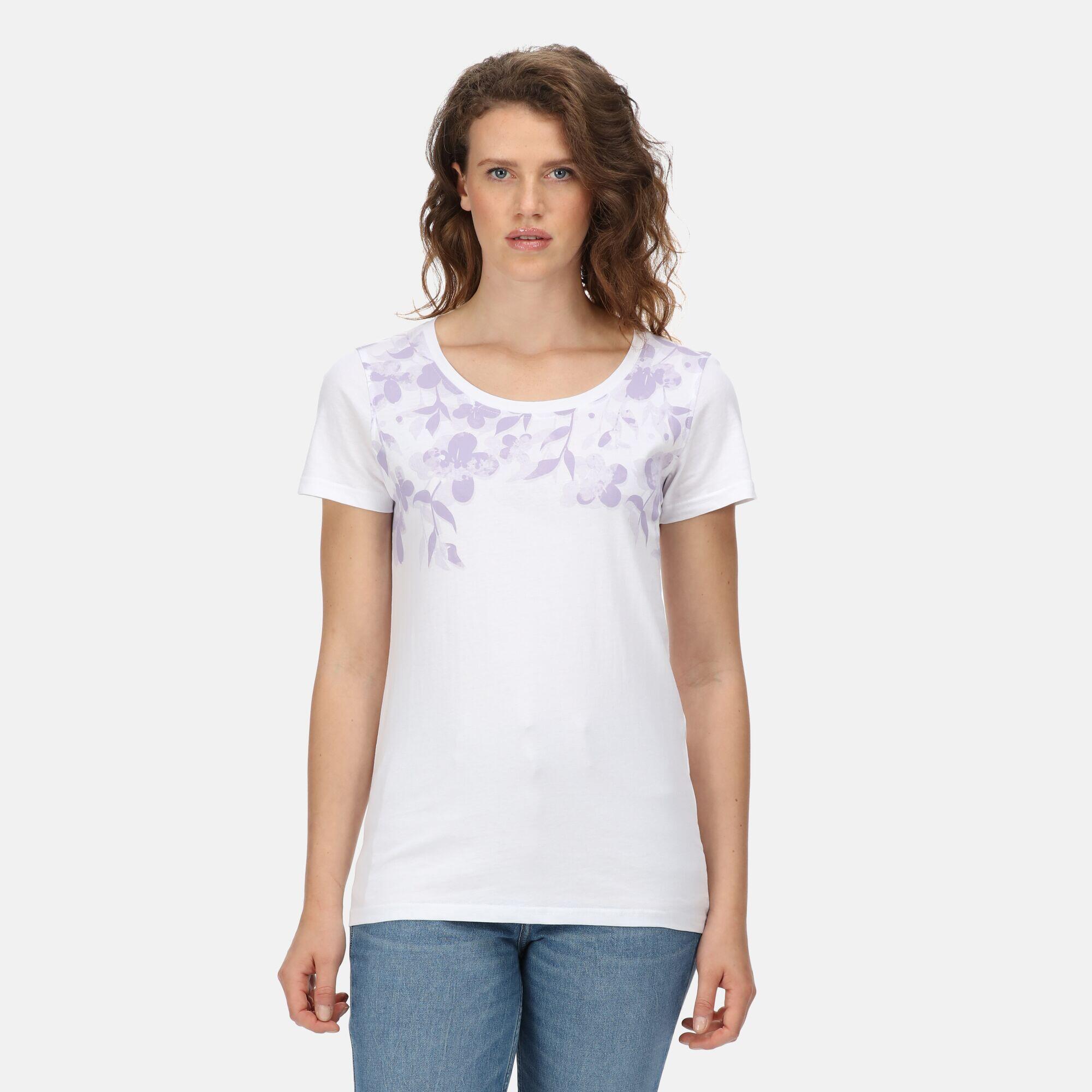 REGATTA Filandra VI Women's Walking Short Sleeve T-Shirt - White