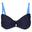 Aceana III Top Bikini Tropicale Donna Blu Navy, Blu Sonico