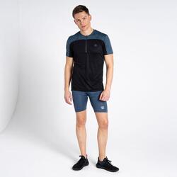 Aces III T-shirt Fitness zippé à moitié pour homme - Noir
