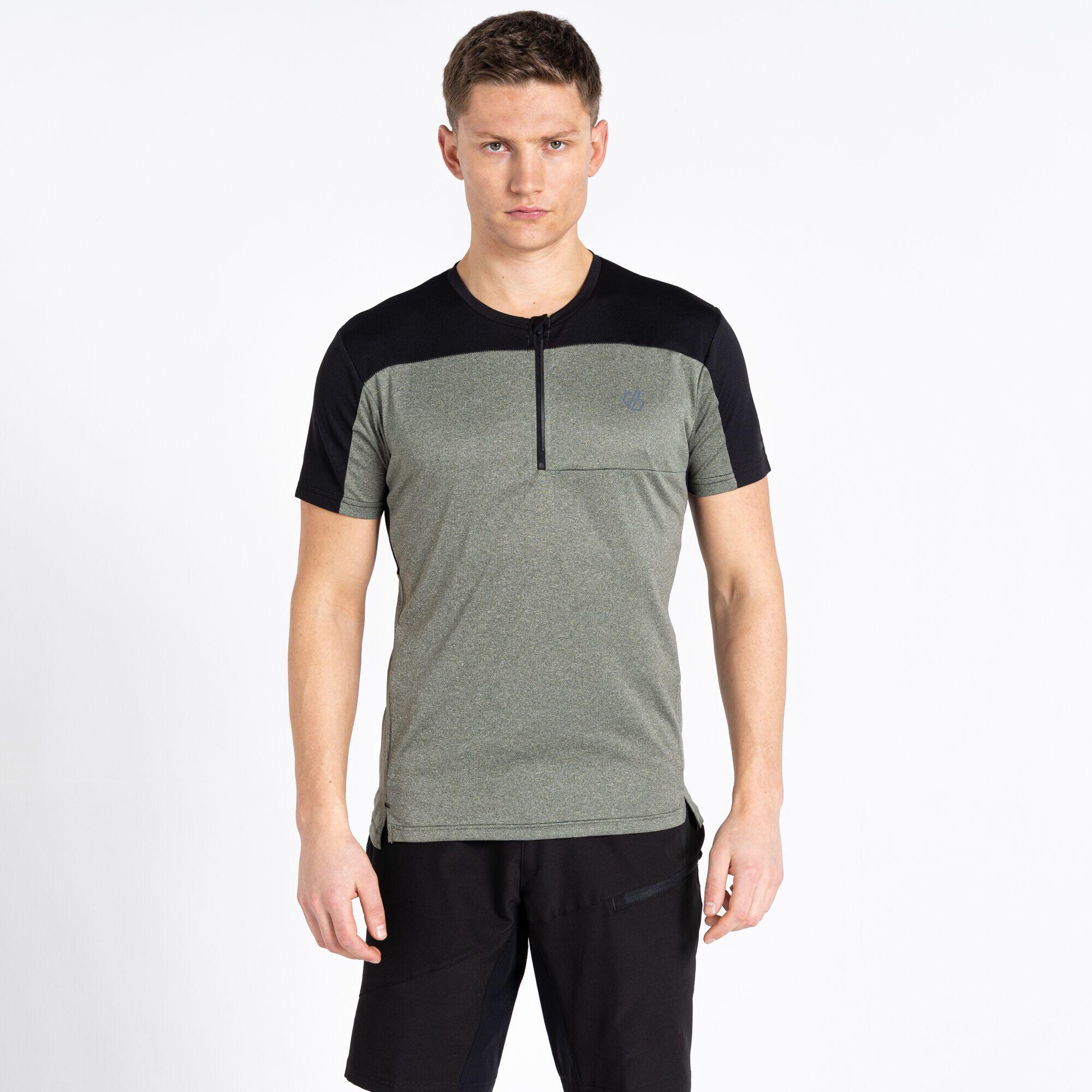 Aces III Men's 1/2 Hiking Zip T-Shirt - Agave Green Marl 2/5