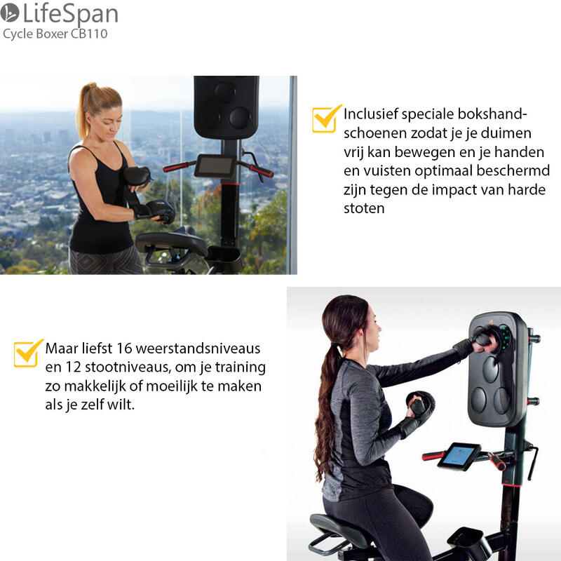 LifeSpan Fitness Cycle Boxer Allenatore di boxe per cyclette CB110