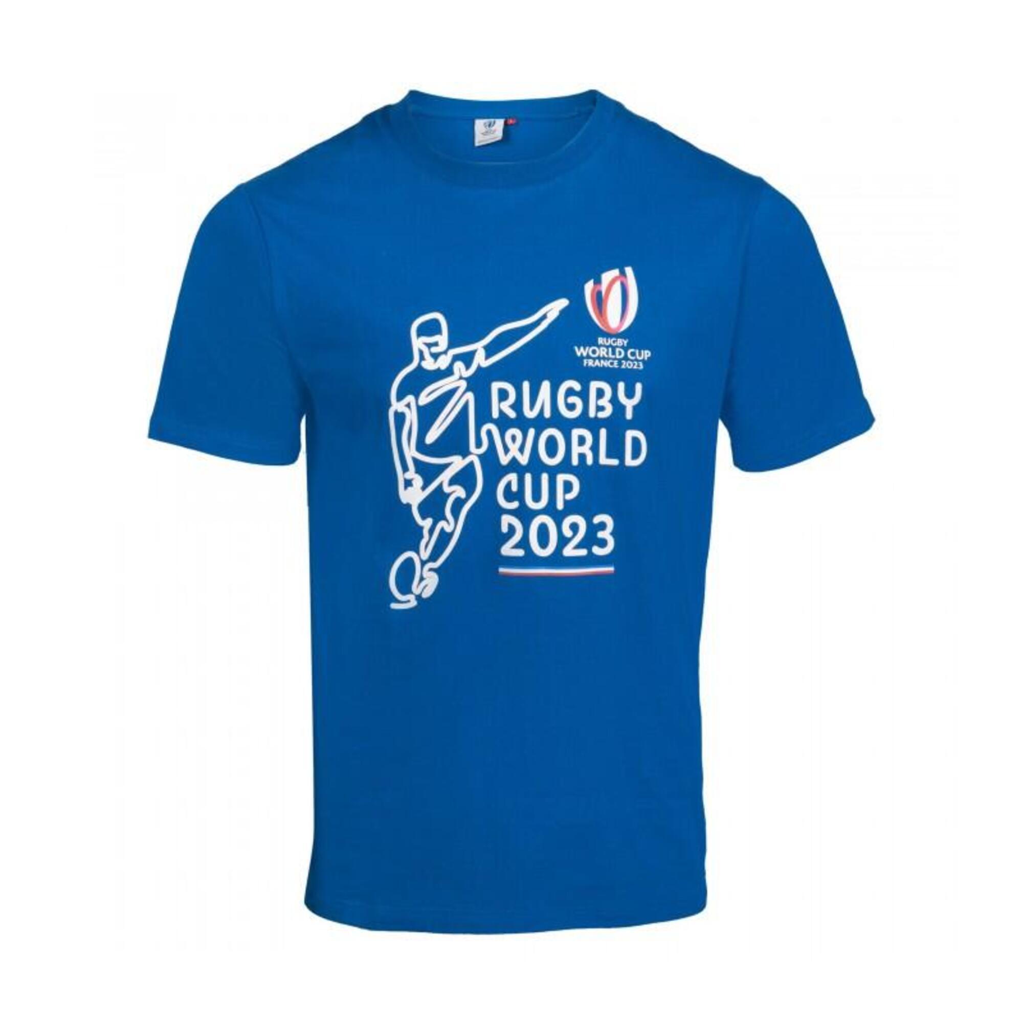 T SHIRT RUGBY OFFICIEL COUPE DU MONDE DE RUGBY FRANCE 2023 KICKER