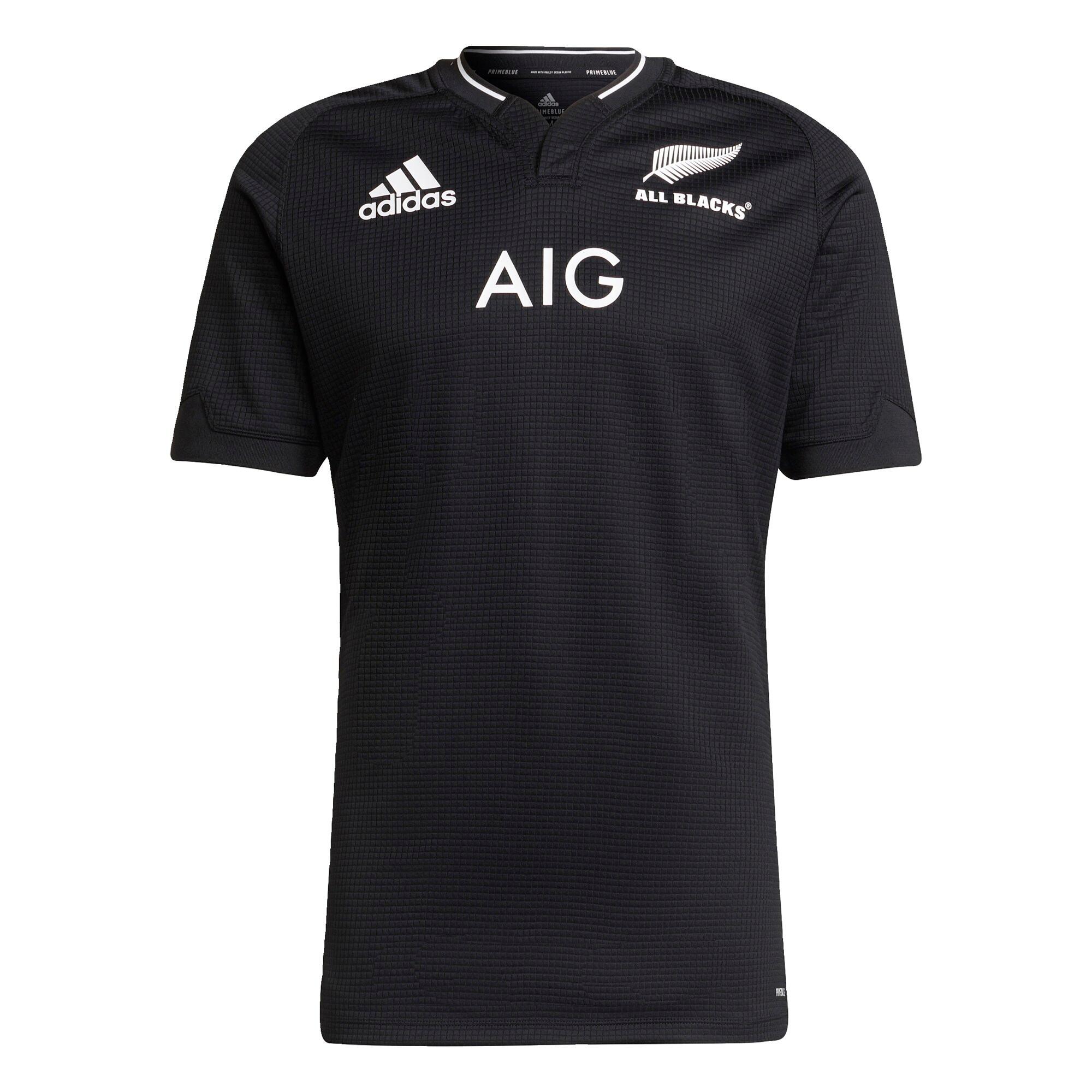 adidas New Zealand All Blacks Home Rugby Shirt Adults GU1915 Black 2/5