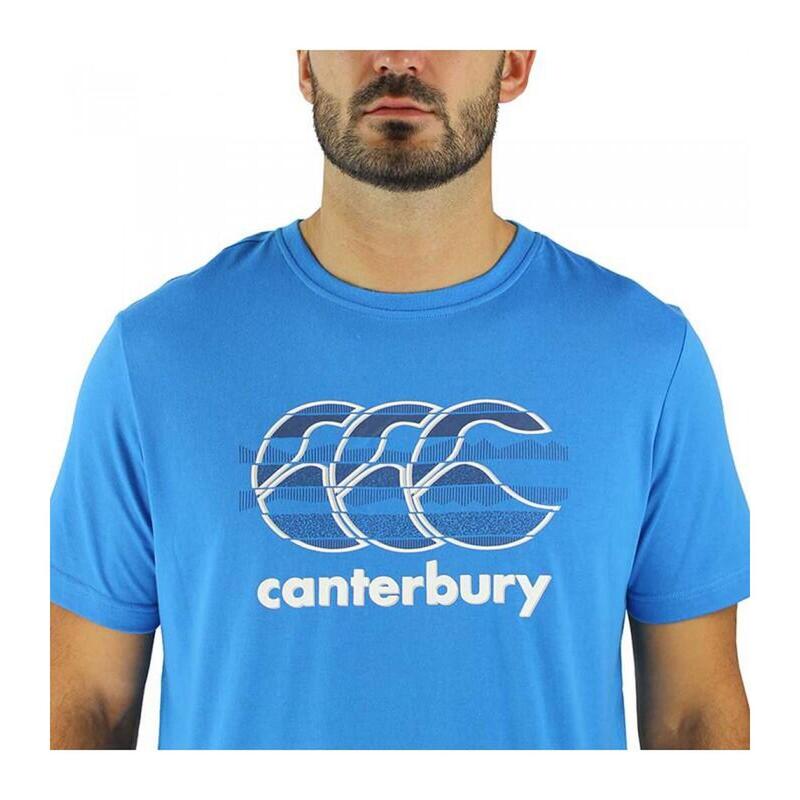 T-SHIRT BLEU - CCC LOGO TEE - ADULTE - CANTERBURY