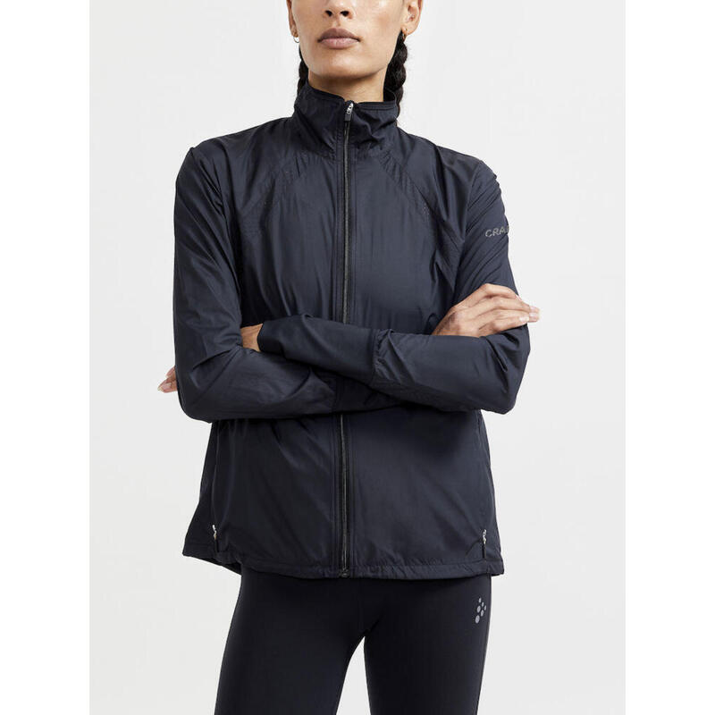 W Adv Essence Wind Jacket  - Jas; vest - ZWART - DAMES - Wielersport‎