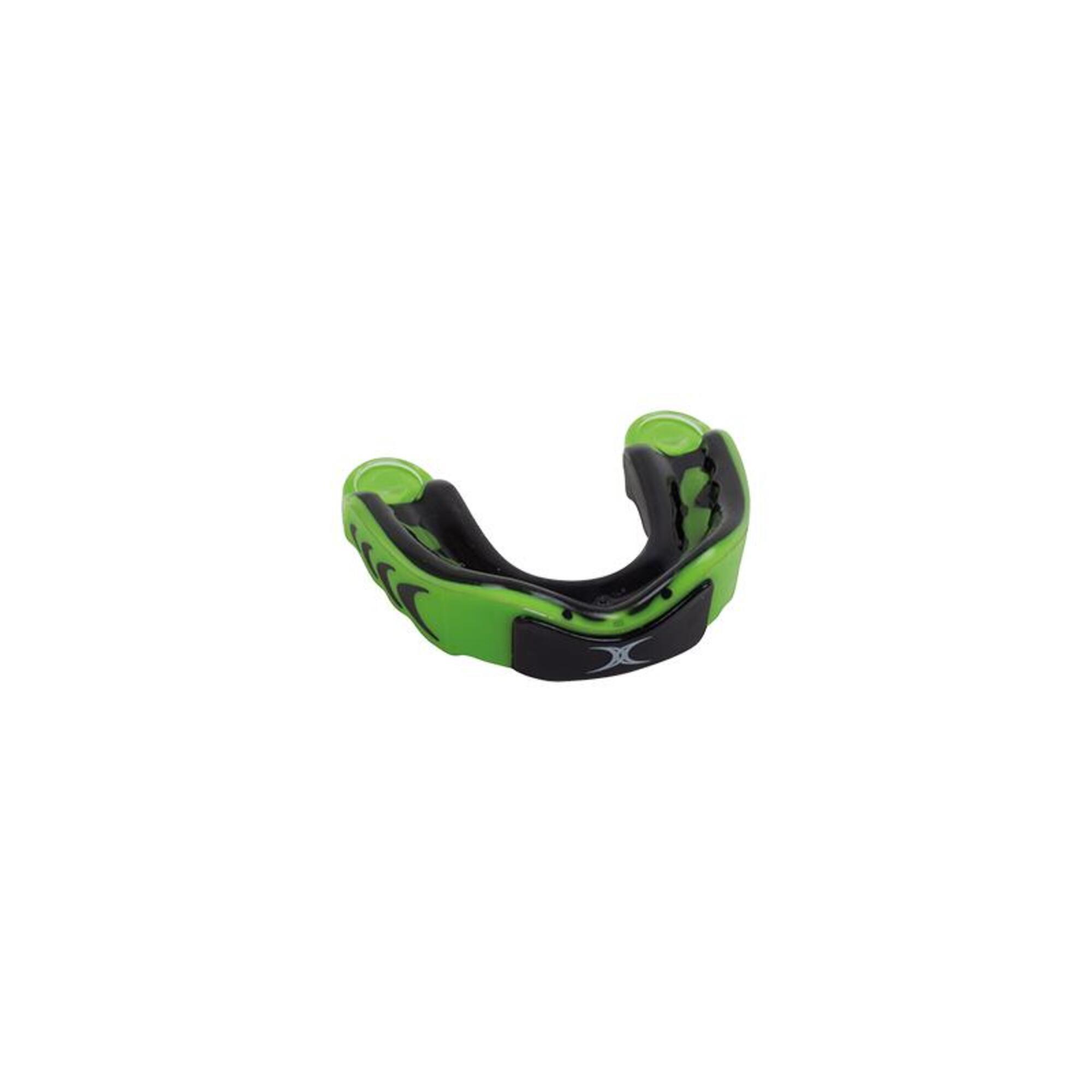 Virtuo Triple Density Mouthguard - Black / Green - Adult 1/3