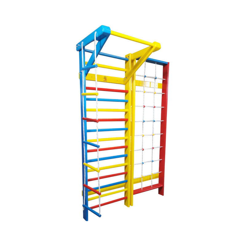 Spalier Gimnastica Multifunctional, 260x160 cm, Colorat, 16 Bare - M5600CL