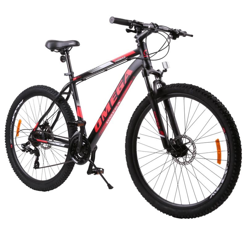 Bicicleta mountainbike Omega Thomas 27.5" 2022 , cadru 49cm, negru/rosu