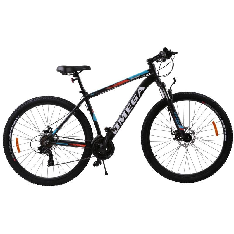 Mountain bike Omega Thomas 29" 2022, váz 49cm, fekete/narancs/fehér