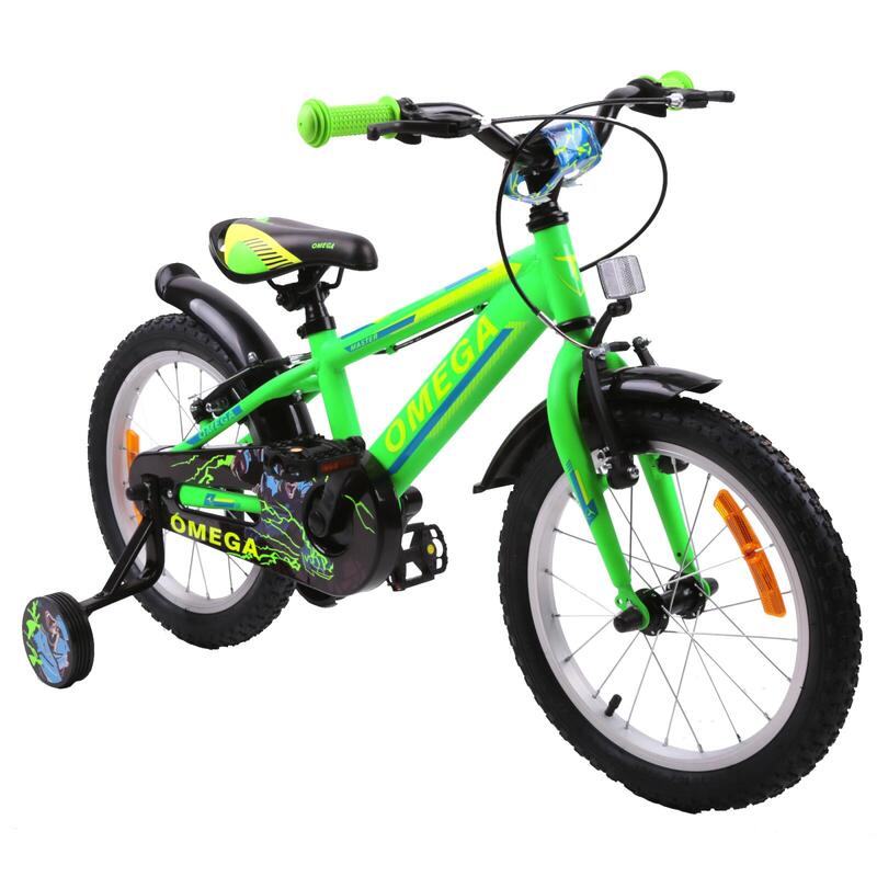 Gyermek kerékpár Omega Master 12" 2022, zöld