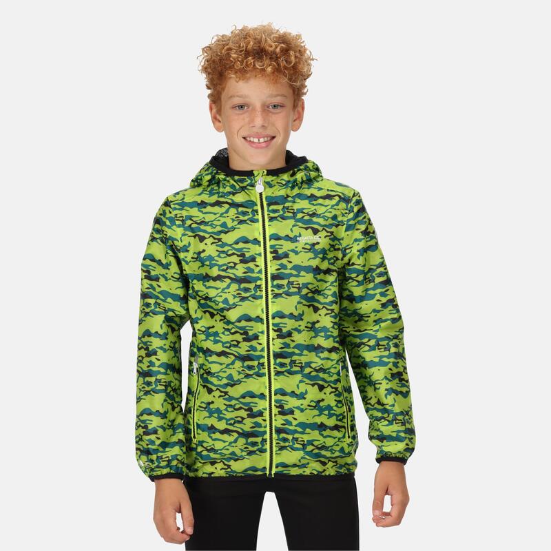 Printed Lever Veste de randonnée pour enfant - Vert