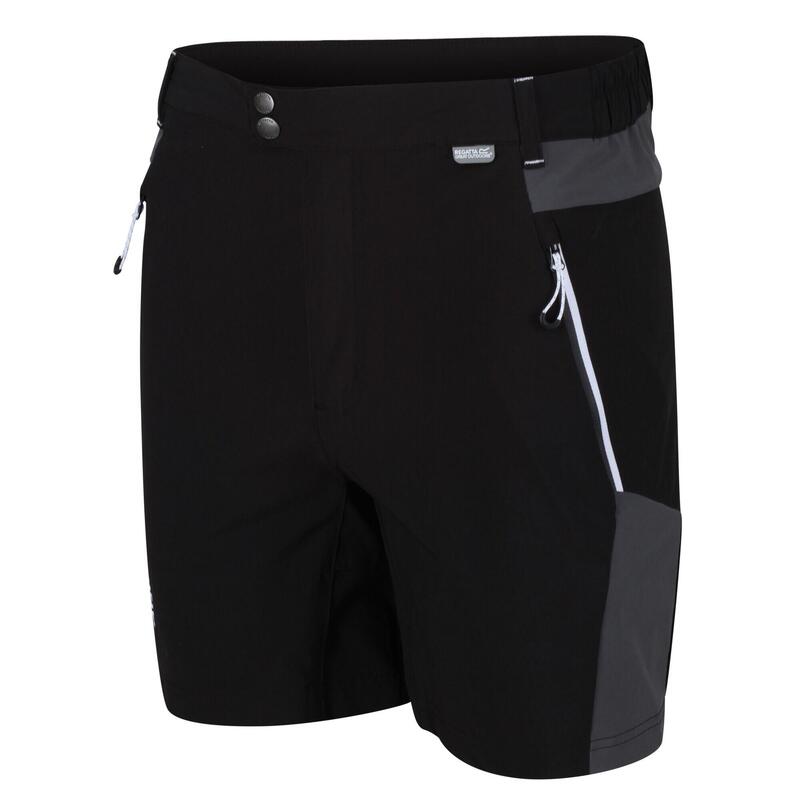 Mountain Herren-Wandershorts - Schwarz/Grau