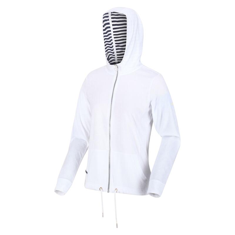 Dames Bayarma Full Zip Hoodie (Wit)