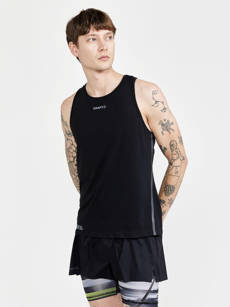 CTM DISTANCE WARP MESH SINGLET Men BLACK 2/2