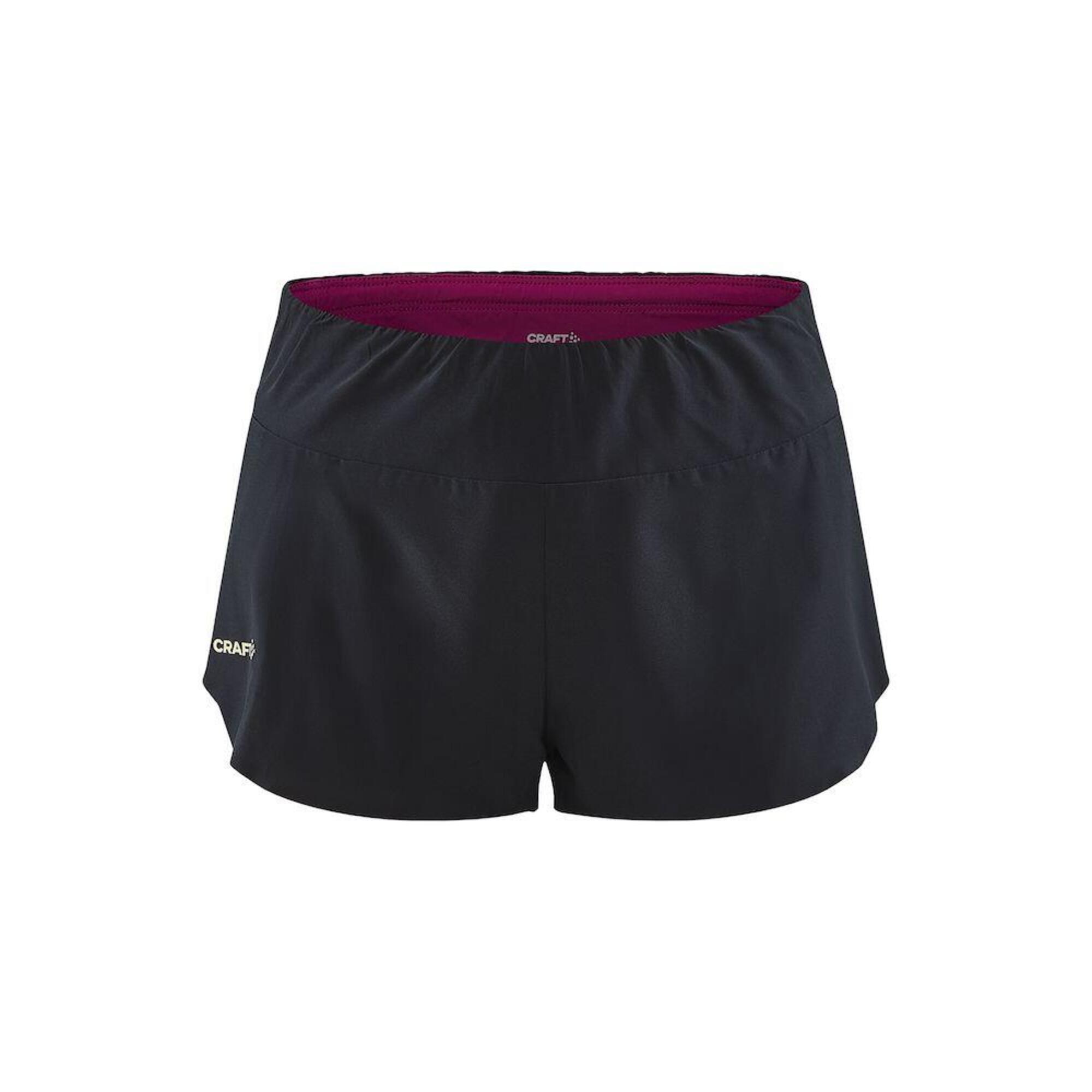 PRO HYPERVENT SPLIT SHORTS Women  BLACK-ROXO 1/3