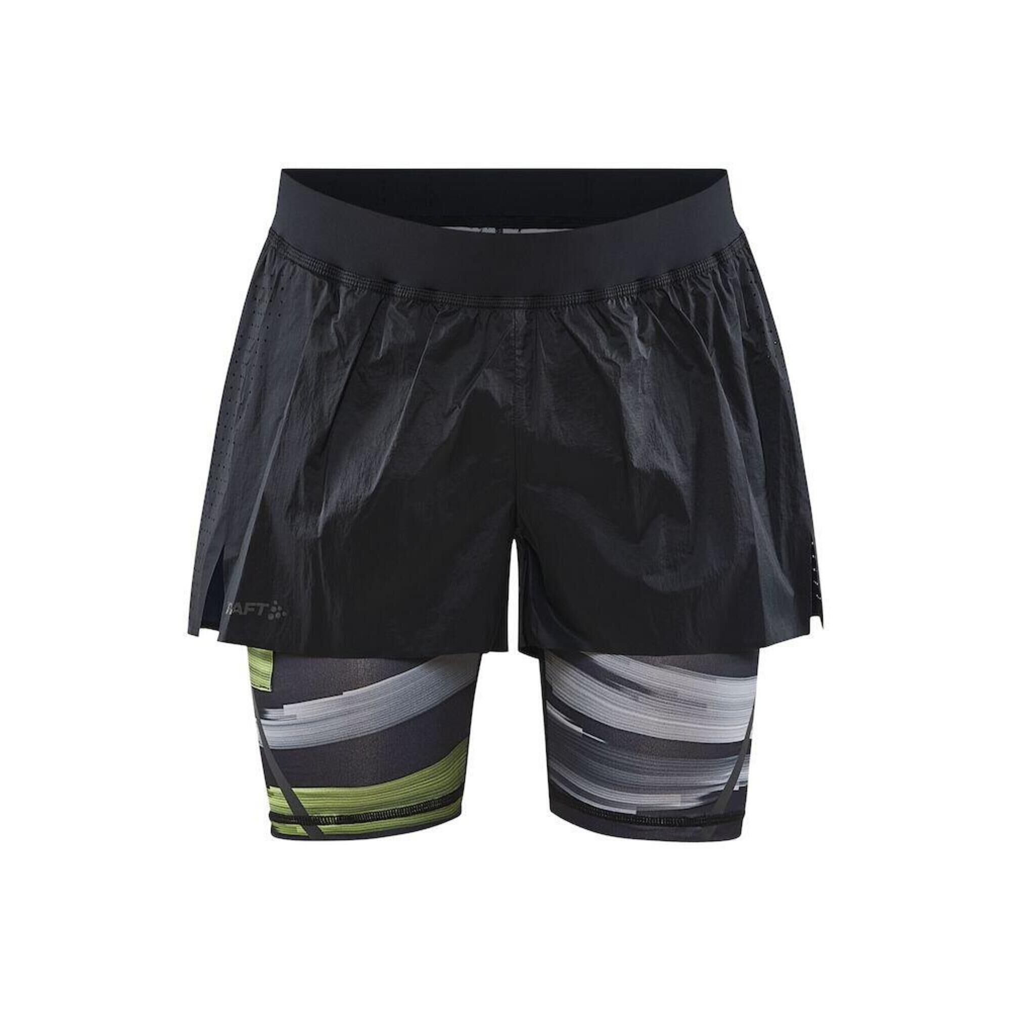 CRAFT CTM DISTANCE 2IN1 SHORTS MEN MULTI-GIALLO