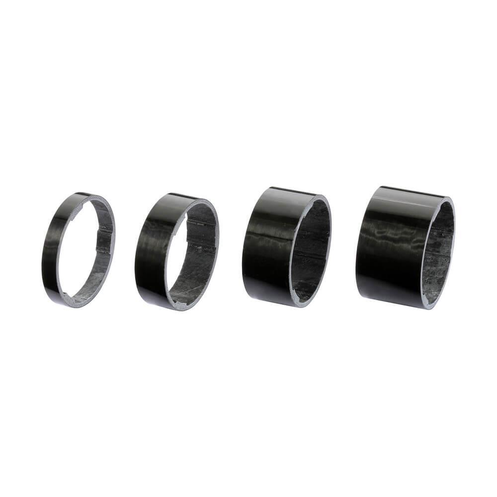 BBB UltraSpace 1.1/8 in Headset Spacers - Carbon 1/1