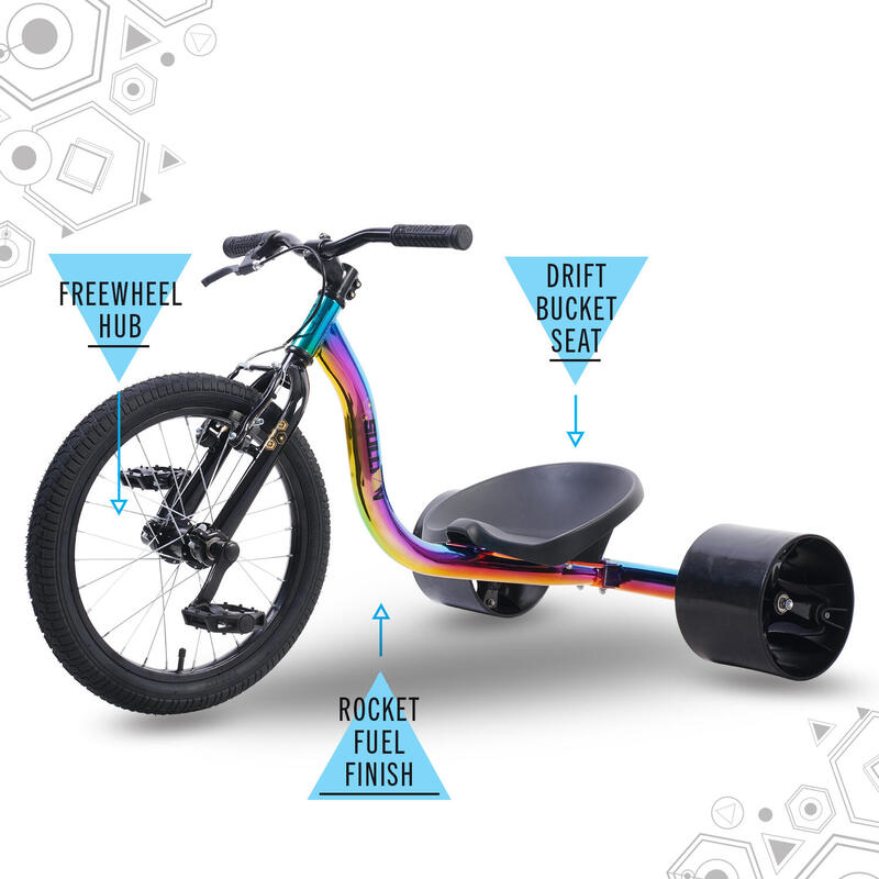 Big Wheel Drift Trike, 18" Rad, Neo-Chrom