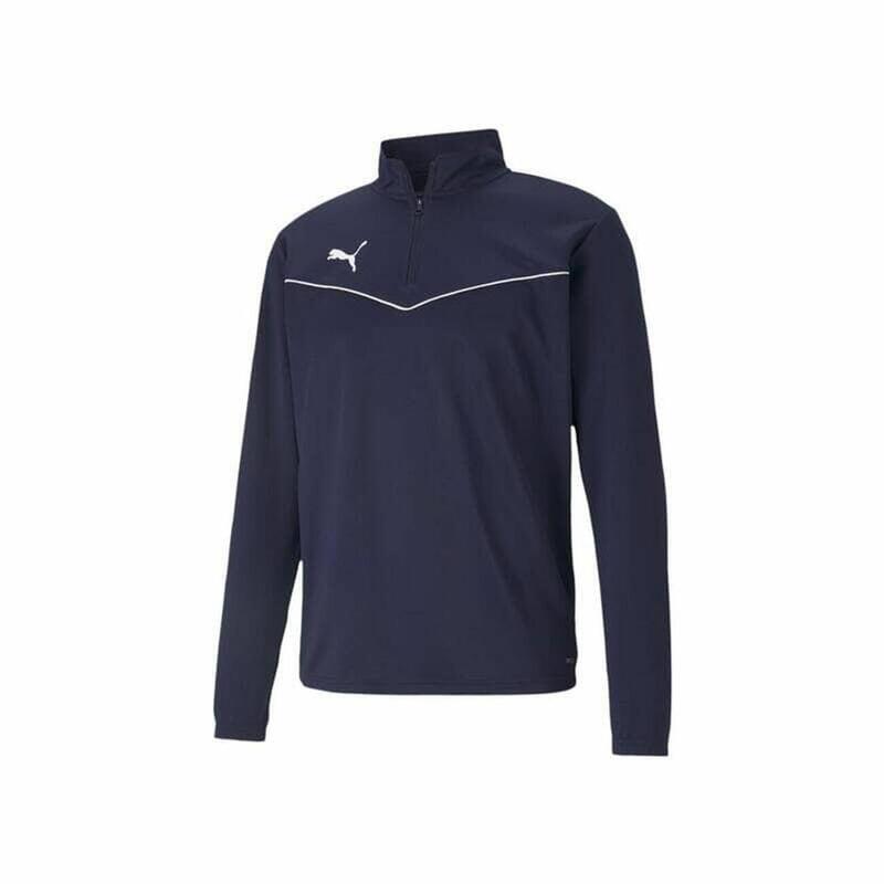 Puma Teamrise Sweatshirt 1/4 Zip Top Bleu Adulte