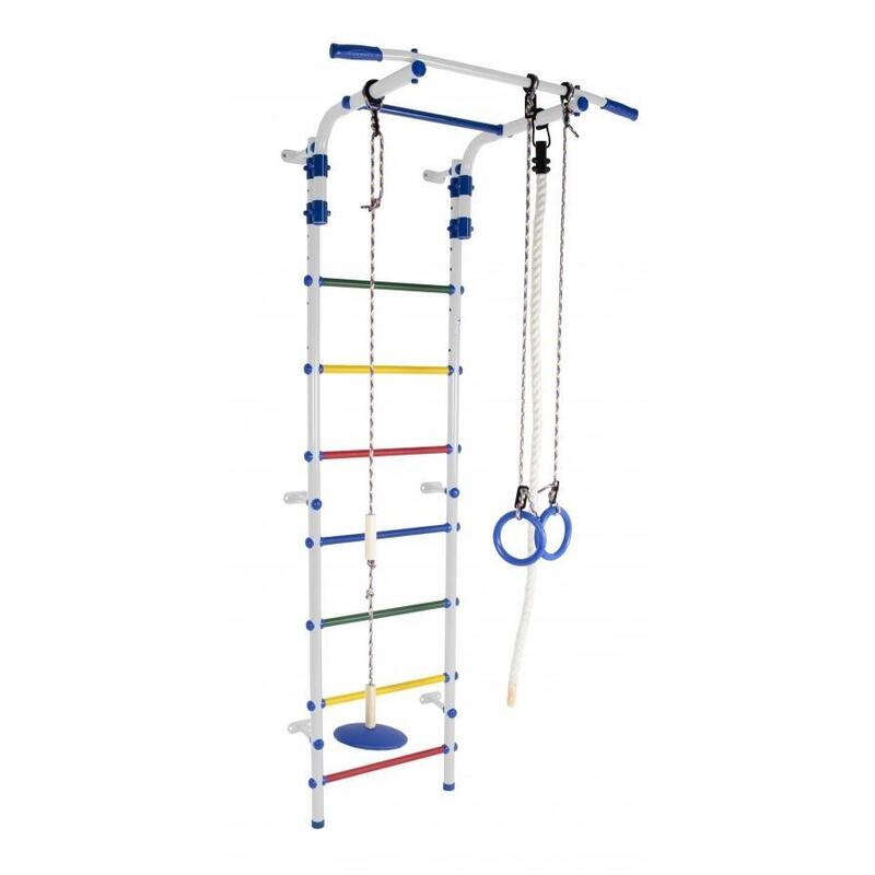 Physionics® Espaldera Gimnasio - para Niños y Adultos, 195 x 80 x 14 cm,  con 10 Barras, Carga MAX. 100 kg, de Madera, Pared - Escalera Sueca,  Fitness, para Casa, Complejo Deportivo : : Deportes y aire libre