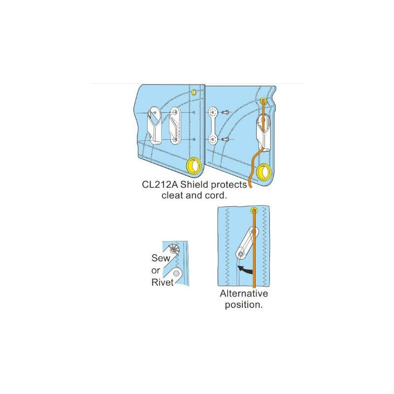 Clamcleat Racing fine line starboard jammer_CL258 - Clamcleat