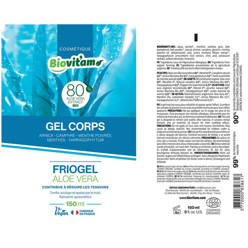 GEL DE CORPS BIO FRIOGEL 150ML