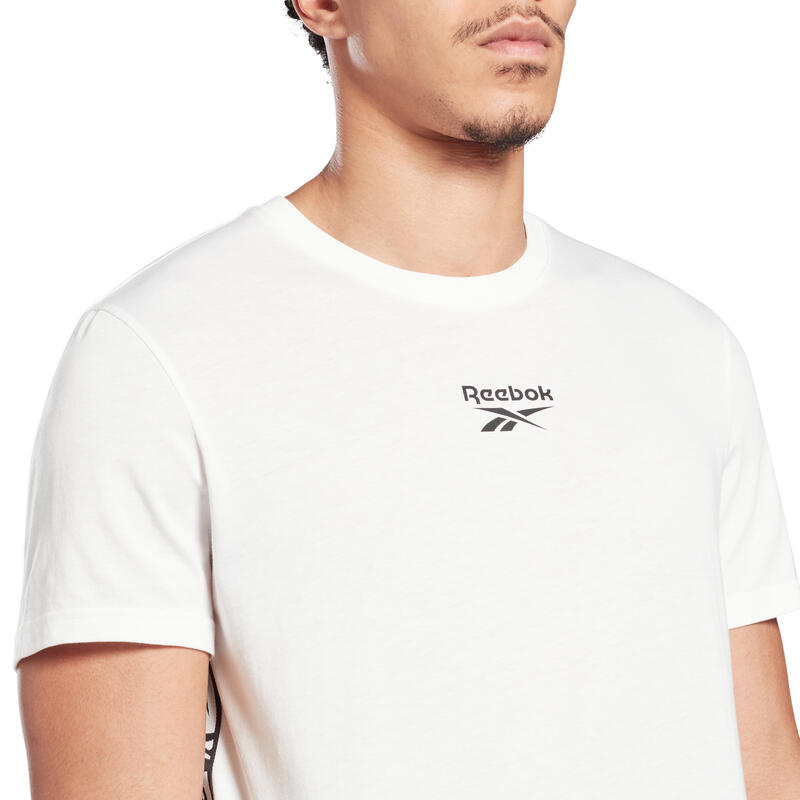 Camiseta de Manga Corta Hombre Reebok Tape Blanco