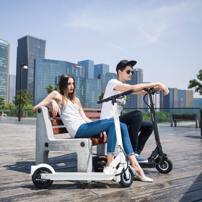 Elektrische scooter volwassen Joyor F3 wit + Helm en voortas