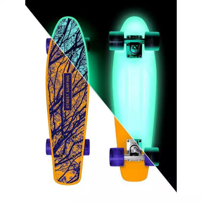 Deskorolka Street Surfing Beach Board Glow Mystic Forest