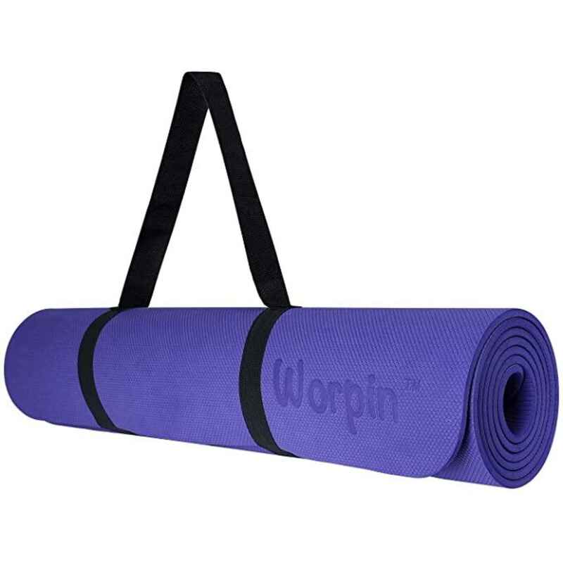 Yogamatte Komfort für sanftes Yoga 183 CM Lila