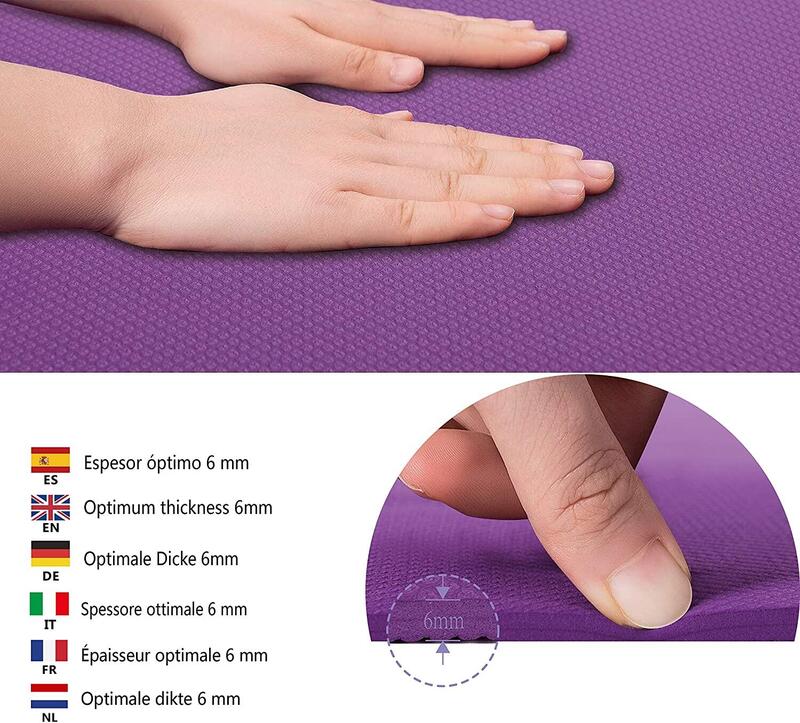 Soft Comfort Yoga Stretch pour le Yoga 183 CM Marron foncé