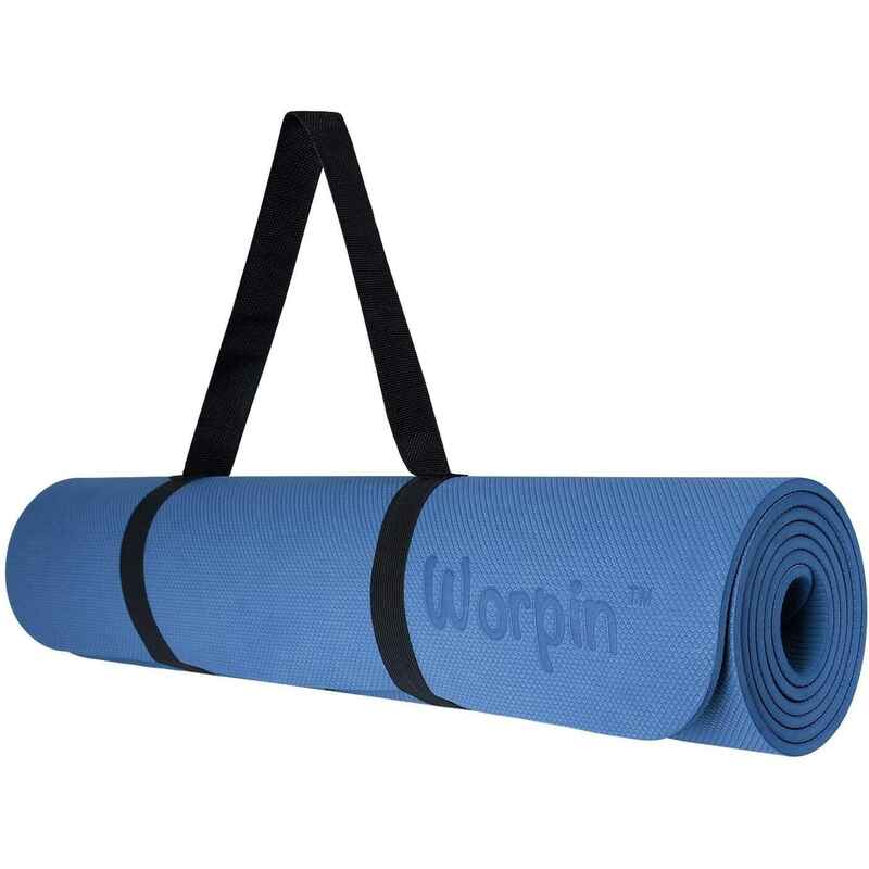 Yogamatte Komfort für sanftes Yoga 183 CM Blau