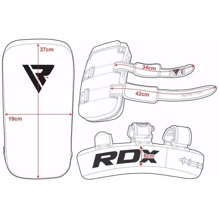 ARM PAD CURVE APR-T1R, Negru/Rosu, uni