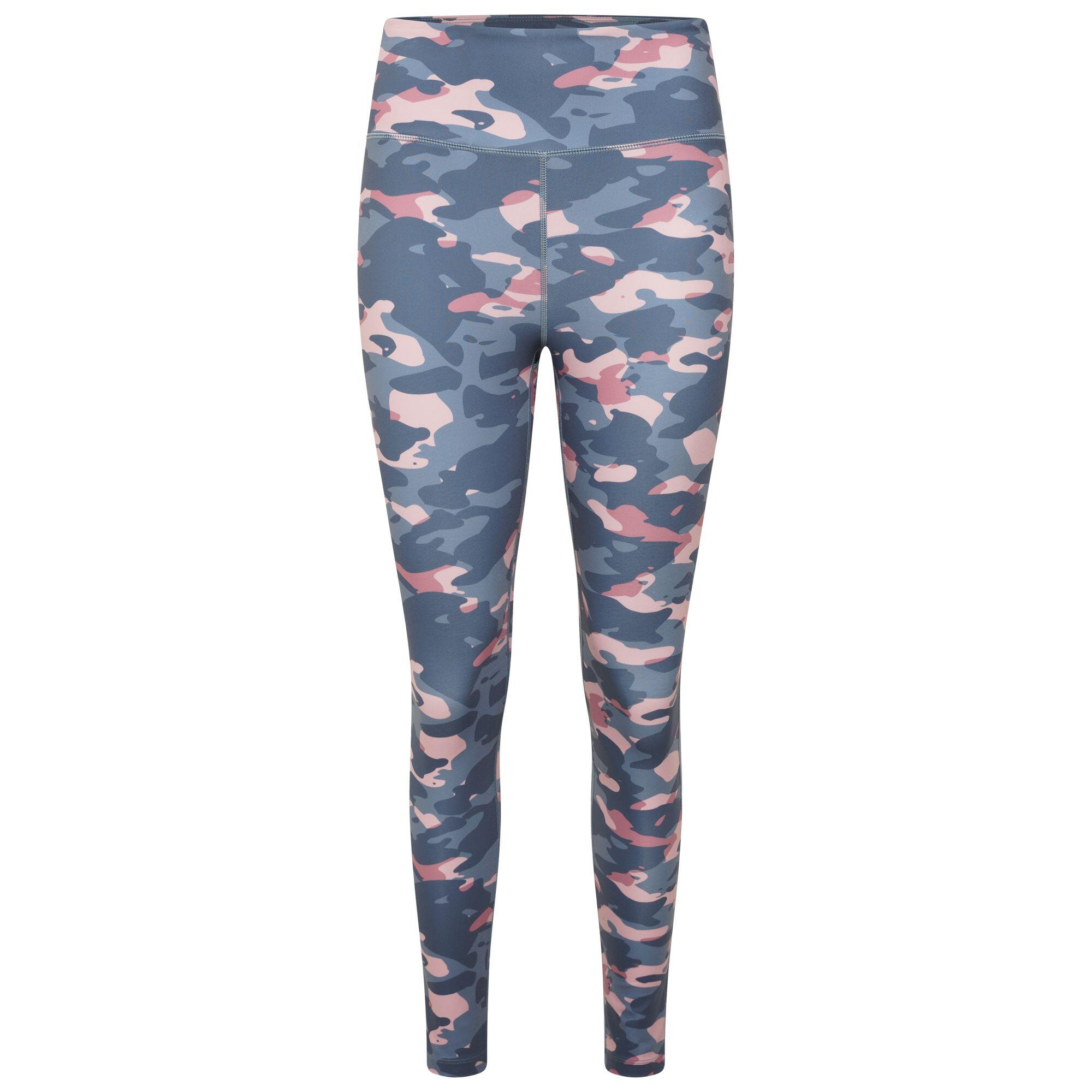 Womens/Ladies Influential Camo Recycled Leggings (Powder Pink) 1/5