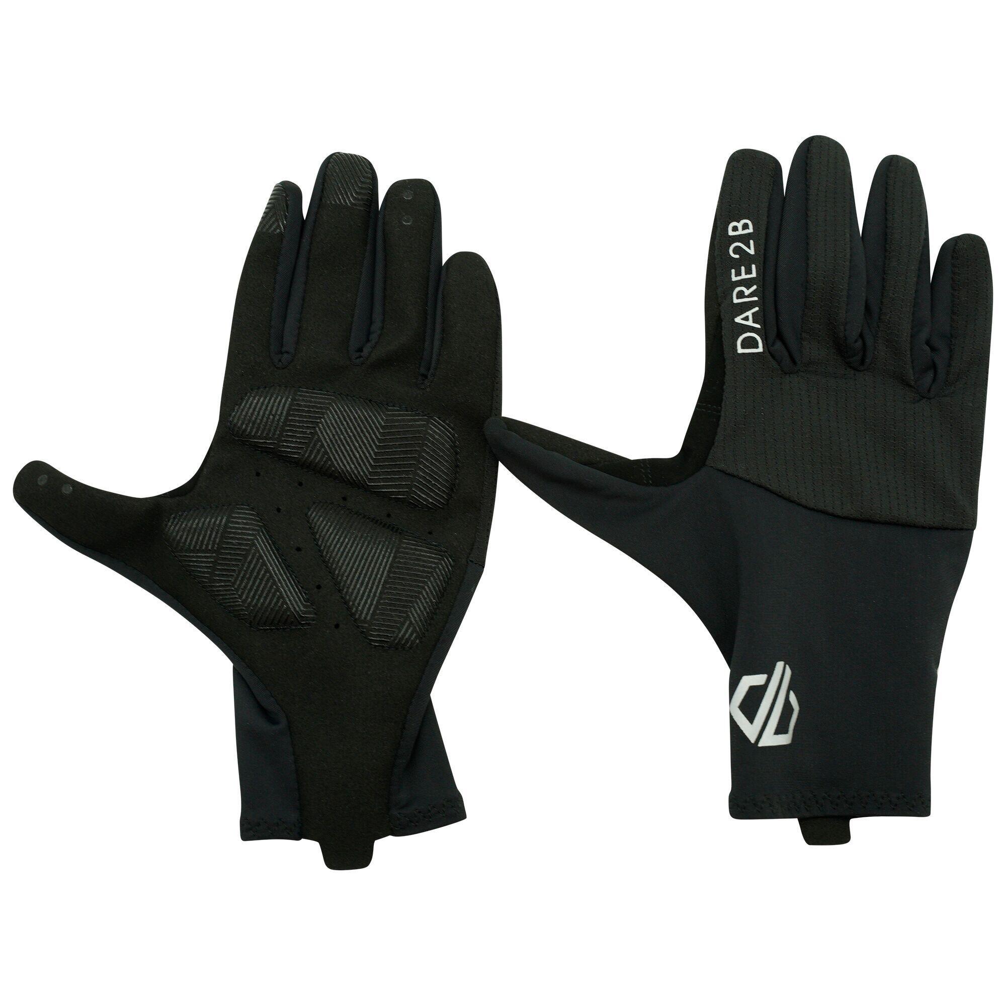 Mens Forcible II Cycling Gloves (Black) 3/4