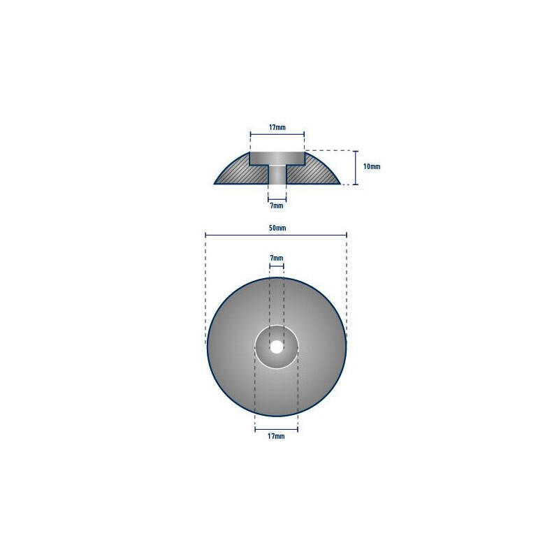 Anodo a rosetta - ARANCIONE MARINO