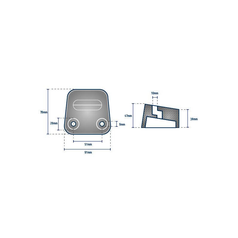 VOLVO SX Antriebsblockanode – ORANGEMARINE