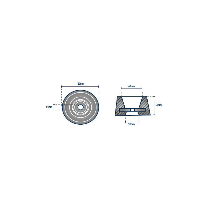 Anode Typ 8 von Vetus – ORANGEMARINE