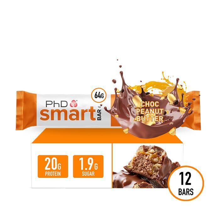 PHD Smart Bar - Chocolate Peanut Butter 12 PACK (Protein Bar)