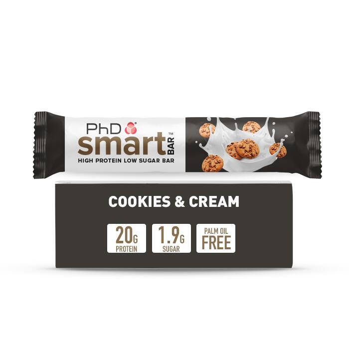 PHD Smart Bar - Cookies & Cream 12 PACK (Protein Bar)