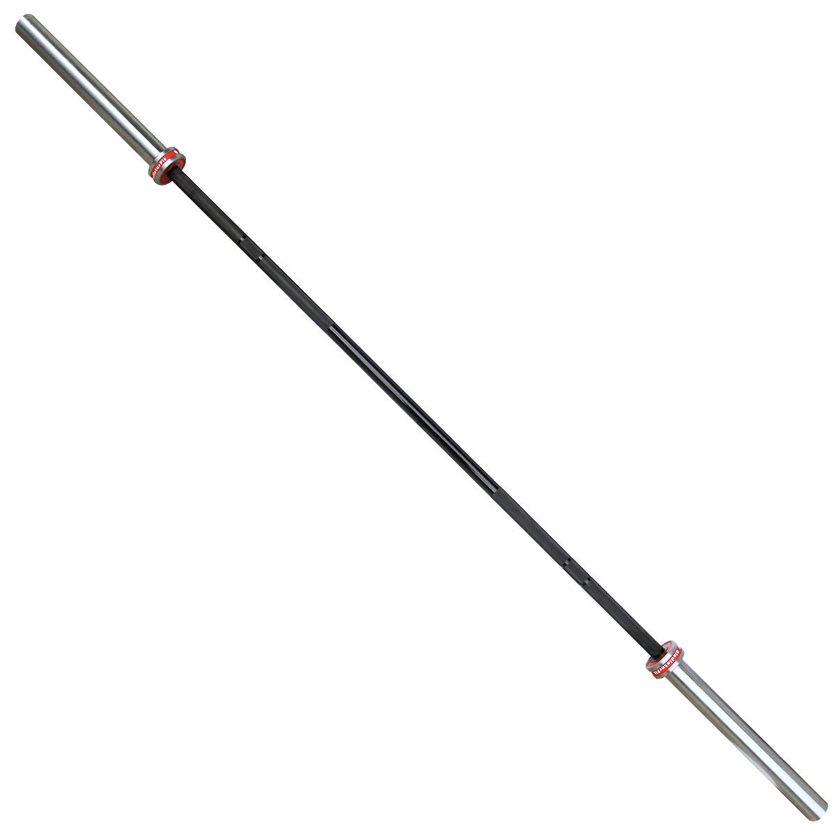 Barbell" aluminium bar 220cm Ø 50mm + 2 disc stops